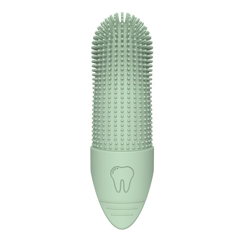 Spazzolino da denti in silicone per gatti, per la cura dei denti dei cani, per le dita_voghion.com