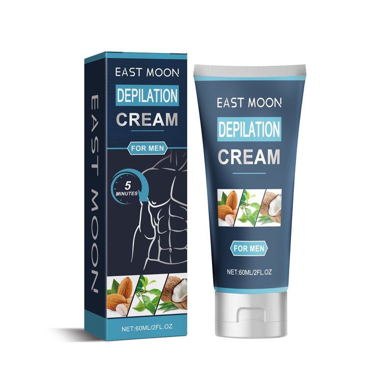 East Moon Men's Hair Removal Cream er tørr, skånsom, fukter huden. Den renser dypt og irriterer ikke kroppen_voghion.com
