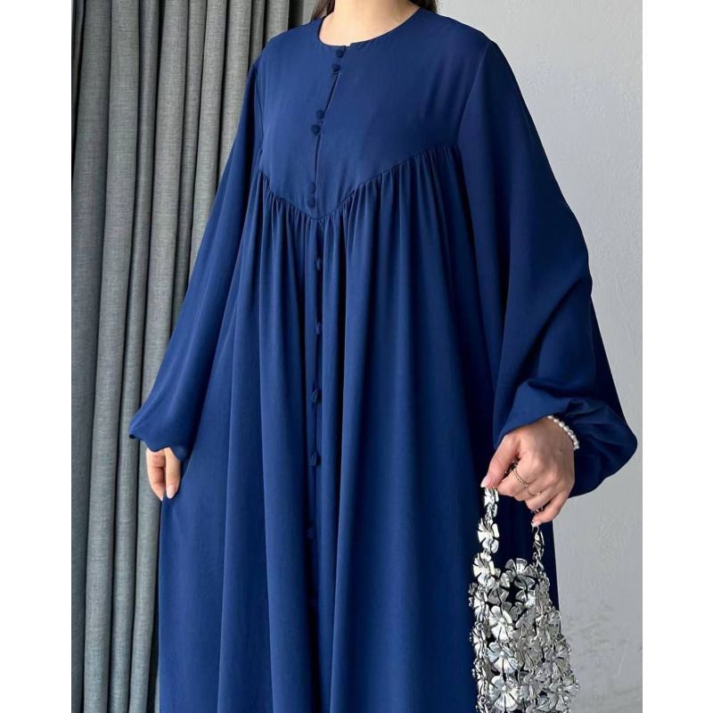 Damenbekleidung Muslimische Robe Big Swing Fashion Temperament Kleid_voghion.com