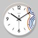 Yipula 7032 Living Room Simple Modern Nordic Round Silent Fashion Creative Wall Clock_voghion.com
