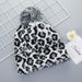 Knitted Hat Autumn And Winter Leopard Print Wool Hat Women's Korean Style Warm Earmuffs Autumn And Winter New Hats_voghion.com