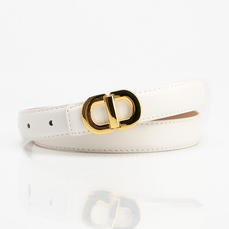 Ceinture à boucle en alliage pour femmes, polyvalente et Simple, tendance, robe assortie, costume, pantalon, vêtements, ceinture pour femmes, nouvelle vente 2023_voghion.com