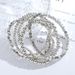 Simple Style Classic Style Solid Color Alloy Beaded Unisex Bracelets_voghion.com