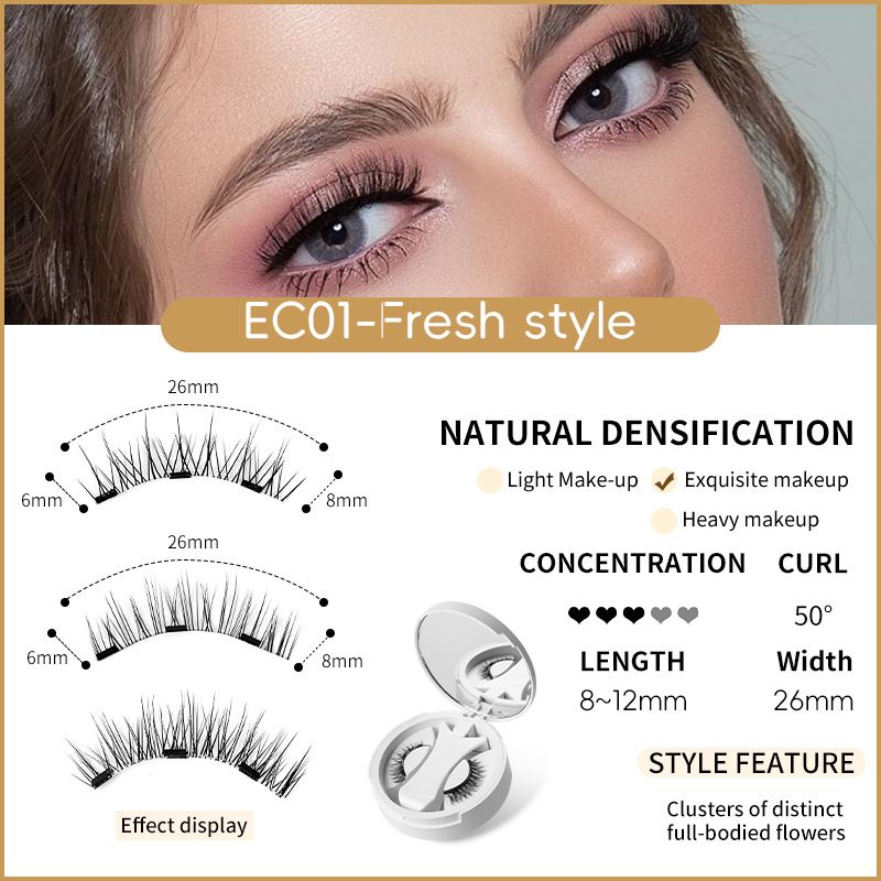 Gene magnetice – naturale și subțiri, ușor de aplicat, reutilizabile, include cutie de depozitare portabilă_voghion.com