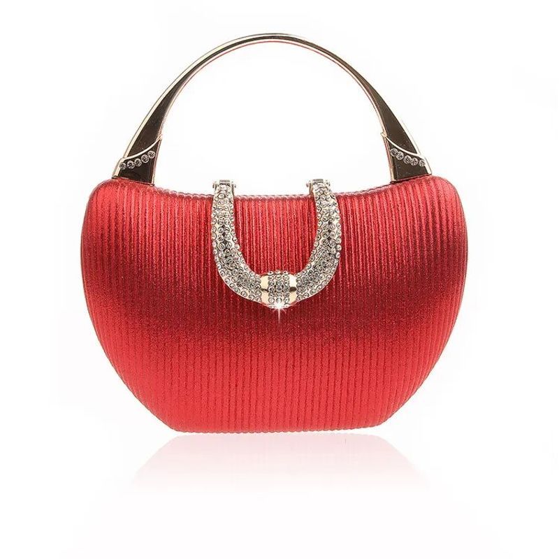 2023 neue Vintage Abend Diamant Pailletten Kupplung Hand Braut Tasche Freies Verschiffen Gold Hochzeit Geldbörse Weiblichen Handtasche WY214_voghion.com