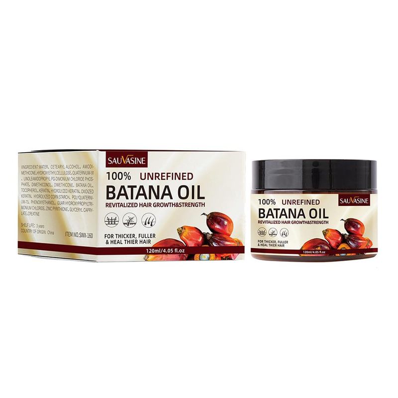 120 g Batanaöl-Conditioner zur Haarpflege, Rohes reines Batanaöl, Haarpflegemaske für alle Haartypen, Conditioner-Pflege bei Spliss_voghion.com