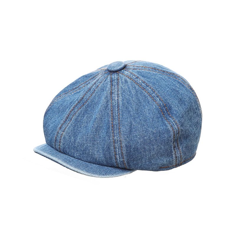 2024 neue Kindermütze INS Light Plate Achteckiger Hut für Erwachsene Cowboyhut mit Entenschnabelhut Punk Japanischer Trend_voghion.com