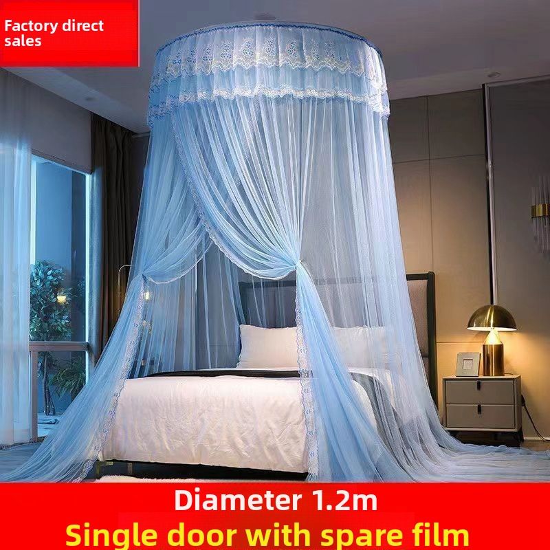Moustiquaire dôme, nouveauté 2022, style suspendu, aucune installation requise, dense, épaisse, simple, double, pour la maison, sur pied_voghion.com