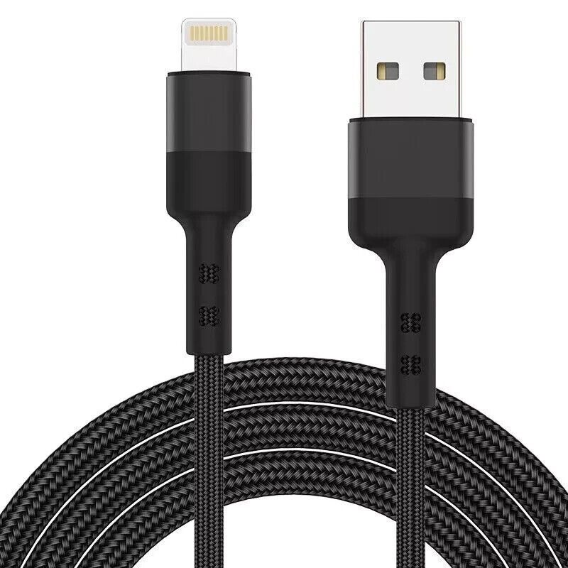 Câble de charge rapide USB tressé robuste et long pour iPhone 14, 13, 12, 11, X, 7, 8_voghion.com