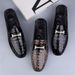 Loafu-Schuhe, Herrenschuhe mit Krokodilmuster, elegante Herrenschuhe, Doudou-Lederschuhe_voghion.com