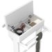 Valet con appendiabiti bianco organizer rack portaoggetti porta abiti portatile_voghion.com