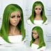 Atmungsaktive grüne Bob-Perücke mit 180 % Dichte und 13 x 4 Spitzenverschluss – natürlich aussehend und bequem_voghion.com