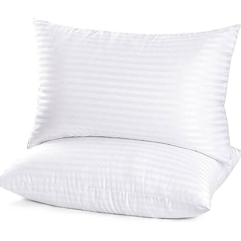 Dual-Sided Hotel-Grade Pillow With Soft & Firm Support - 1-5cm Adjustable Height, 20x28 Inch Ergonomic Design For Home & Hospitality_voghion.com