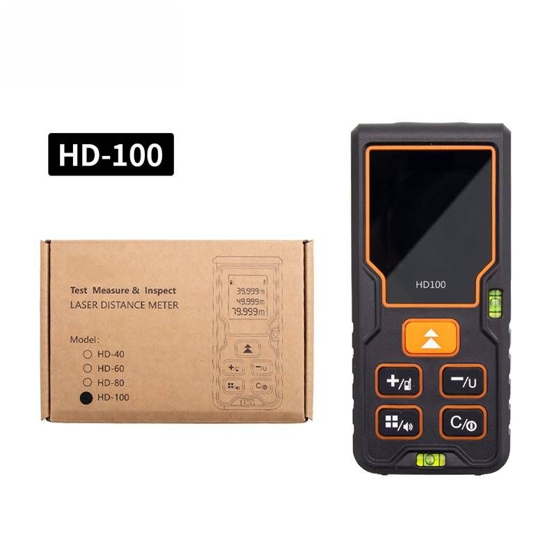 Télémètre laser haute précision – Outil de mesure portable 40 m/60 m/80 m/100 m pour la construction, la menuiserie et le bricolage._voghion.com