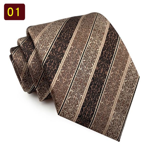 New Autumn And Winter Neckties, Men's Formal Attire, Suit Shirt, Basic Wear, Matching Accessories, Coffee Brown Pattern,_voghion.com