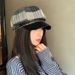 Checkered Patchwork Women's Beret, 2025 New_voghion.com