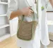 Damen Handgewebte Schultertasche Ausgehöhlte Gehäkelte Taschen Gestrickte Strukturierte Handtasche Sommer Mesh Strandtasche Mit Kleiner Geldbörse_voghion.com