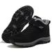 Middle-aged And Elderly Walking Winter New Men's Fleece-lined Thickened Snow Boots Dad's Cotton Non-slip Soft Sole_voghion.com