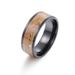 Men's Vintage gold wire wood grain men's ring 8MM electroplated jewelry Christmas ornaments_voghion.com