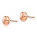 14k Rose Polished 8mm Button Post Earrings_voghion.com