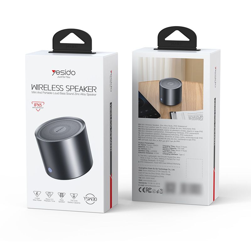 Taşınabilir Hoparlörler Bluetooth Hoparlör Küçük Çelik Top Açık Hava Taşınabilir Küçük Hoparlör Subwoofer Mini Kablosuz Bluetooth Hoparlör_voghion.com