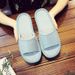 Unbeatable Quality Couple Summer Home Anti Slip Soft Bottom Beauty Salon Wooden Floor Indoor Solid Color Men's And Women's Leather Slippers_voghion.com