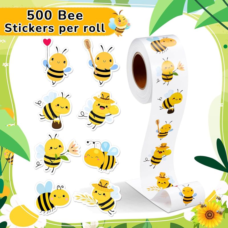 500pcs/roll, 2.5cm Roll, Special-shaped Various Types Of Stickers, Decorative Gift Box, Self-adhesive Sticker Label(12 Styles)_voghion.com