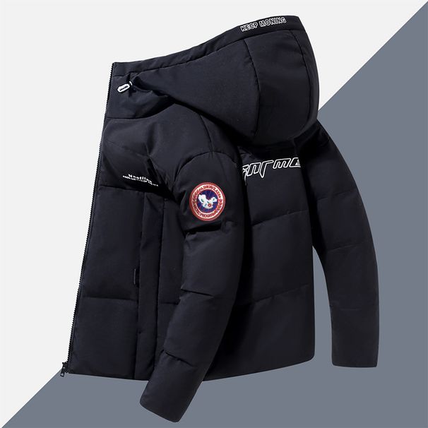 Women's Fleece-Lined Parka Coat – Mid-Length Winter Jacket With Detachable Faux Fur Hood, Thickened Polyester Shell (Multiple Colors)_voghion.com