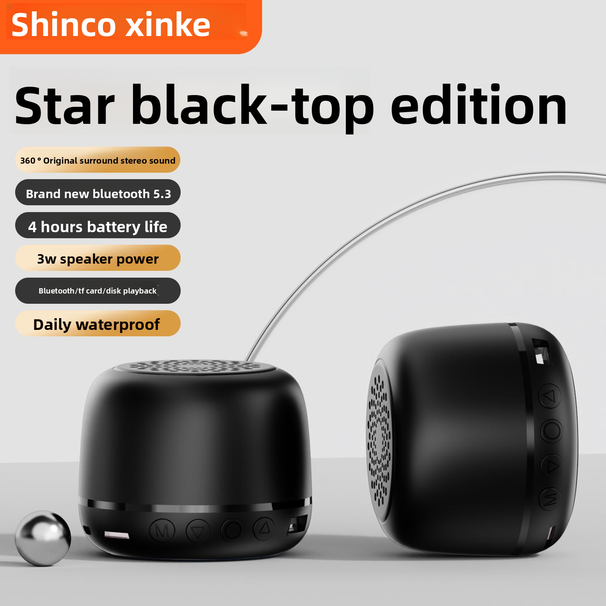 Xinke Macaron Bluetooth Card Slot USB Flash Drive Wireless Speaker High Sound Quality TWS Dual Connection Portable_voghion.com