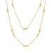 Gold Double-layer Bead Sweater Chain Atmospheric High-end Light Titanium Steel Stacked Long Necklace_voghion.com