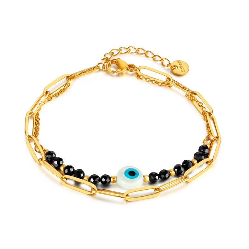 Gerade Batch Wind Sex Dämon Augen zurück Form Kette Temperament Titan Stahl Armband_voghion.com