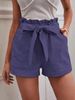 Damenbekleidung Neue Sommer-Fliege Damen Lose Freizeitshorts Tasche Einfarbig Große Größe Hohe Taille Weite Beinhose_voghion.com