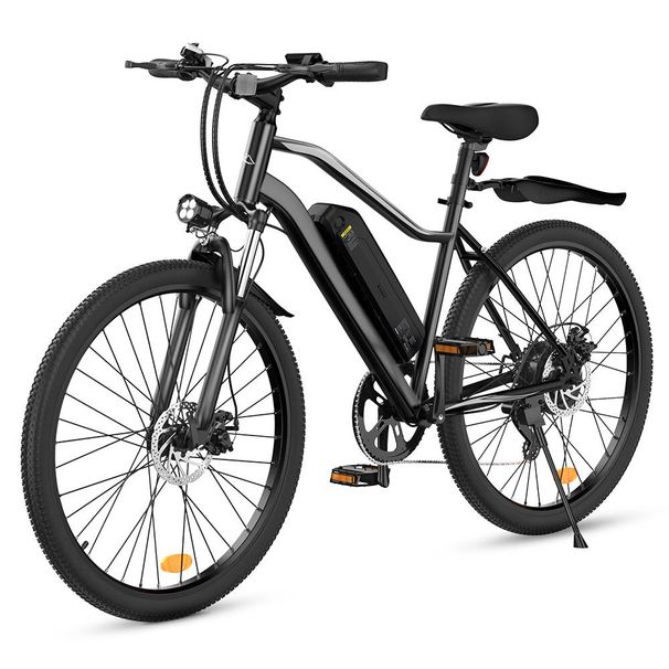 Bicicleta eléctrica IScooter EB3 de 26 pulgadas, motor de 500 W, batería de 36 V 10,4 Ah, autonomía de 100 km, velocidad de 35 km/h._voghion.com