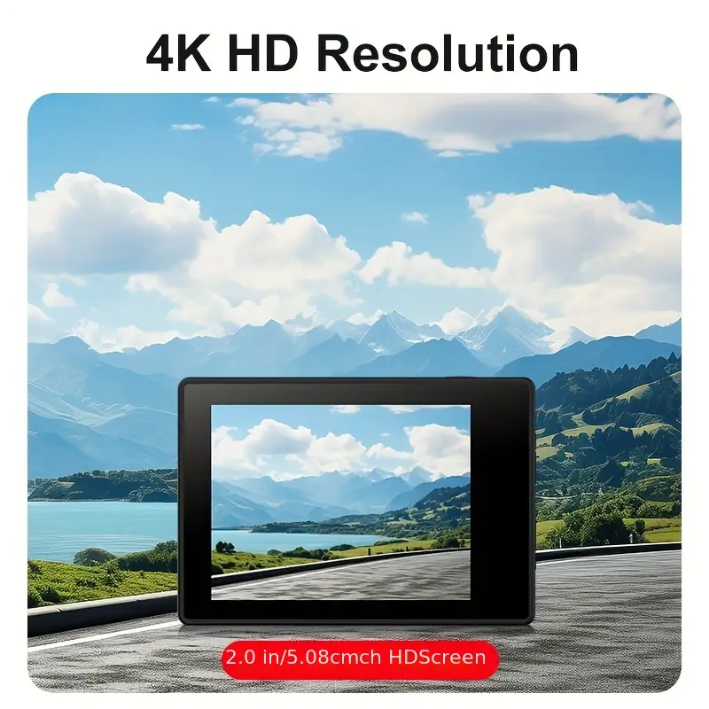 HD 4K Outdoor Sports Camera With Various Accessories And 32G Memory Card Suitable For Outdoor Cycling, Diving, Photography And Video Recording_voghion.com