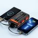 Cross-Border Hand-Crank 30000mAh Outdoor Solar Power Bank With Built-in Cable Fast Charging Long Battery Life_voghion.com
