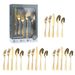 Casa e giardino 20/24/60 pezzi set posate in acciaio inox coltello, forchetta e cucchiaio hotel western bistecca coltello e forchetta_voghion.com