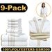 Coral Fleece Towel Bath Towel Square Towel Bathrobe Nine Piece Set Hotel Home Water Absorbent Soft And Easy To Dry_voghion.com