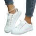 Damesschoenen Grote Maat Damesschoenen Platte Witte Schoenen Ronde Kop Eenvoudige Effen Kleur Casual Schoenen Dames_voghion.com