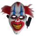 Halloween 21 clovn luminos cu păr roșu lung, masculin, Halloween, festival de groază, costum festiv din PVC, mască de lumină rece_voghion.com