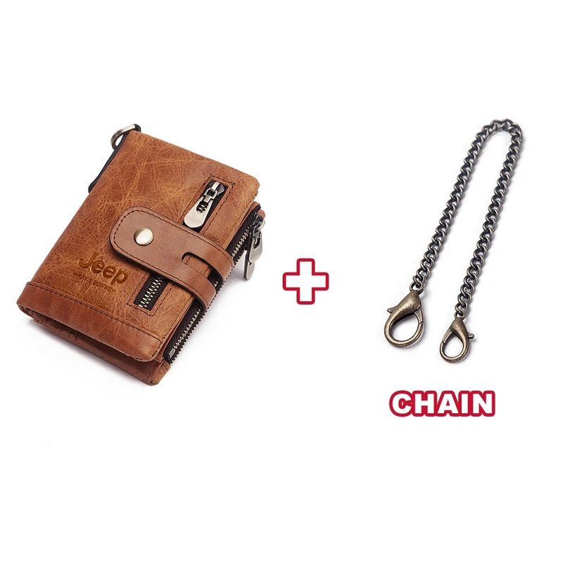 Portofele scurte cu două pliuri, de lux, pentru bărbați, cu închidere, vintage, pentru monede, multifuncțional, cu buzunar pentru carduri, din piele naturală, pentru bărbați, RFID_voghion.com