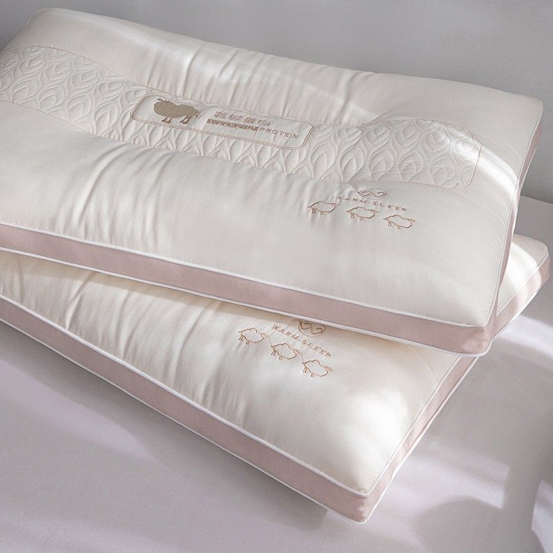 Orthopedic Memory Foam Pillow For Neck Pain Relief - Medium Soft Fiber Pillow For Side & Back Sleepers Breathable & Hypoallergenic_voghion.com
