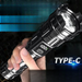 P900 Strong Flashlight Portable Rechargeable Ultra Bright Outdoor Zoom Long-range Spotlight LED Light_voghion.com