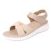 Boho Style Flat Sandals With Elastic Elastic Strap_voghion.com
