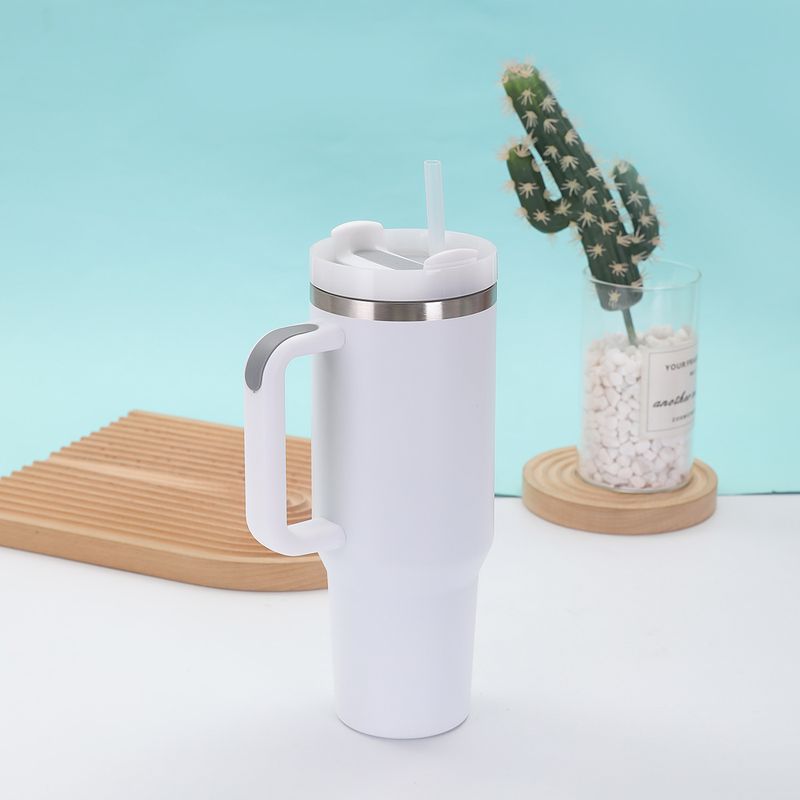 Cross-Border 40oz Second Generation Handle Car Household Double-Layer Vacuum Insulated 304 Stainless Steel Straw Ice Cup_voghion.com