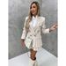 Women's Clothing new casual long-sleeved suit INS fashion loose multi-color two-piece set_voghion.com