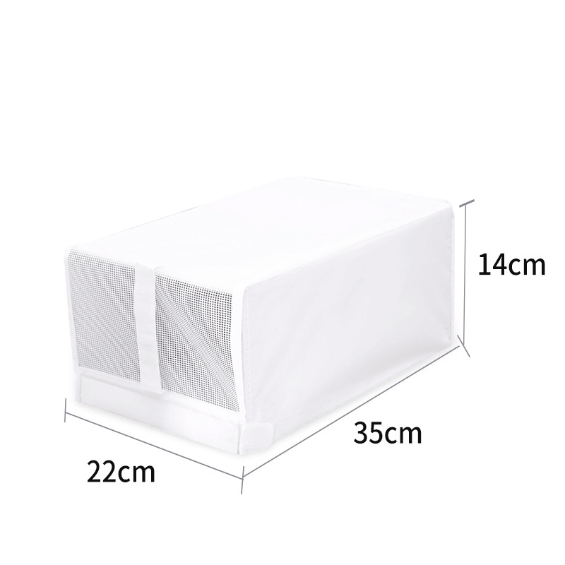 Shoe Storage Box Free Installation Large Flip Top Storage Shoe Cabinet Dust Proof Foldable Fabric Shoe Box_voghion.com