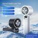 Cooling Handheld Fan USB High Wind Power Ice Compress Foldable Turbine High Speed Small Fan_voghion.com