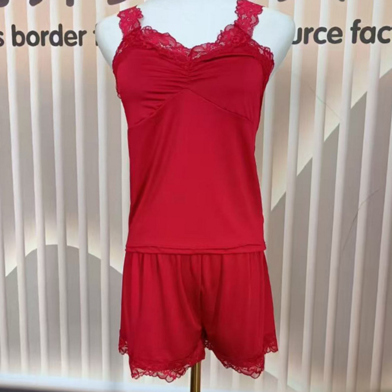 Women's Sleepwears New Pure Desire Hot Girl Fashion Sexy Soft Pajamas Summer Home Clothes Suspenders Show Waist And Chest Slim Short Nightgown_voghion.com