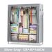 Foldable Wardrobe Closet With Dust Cover – Customizable Storage Organizer For Clothes & Shoes (Steel Frame, 150+ Color Options, Space-Saving Design)_voghion.com