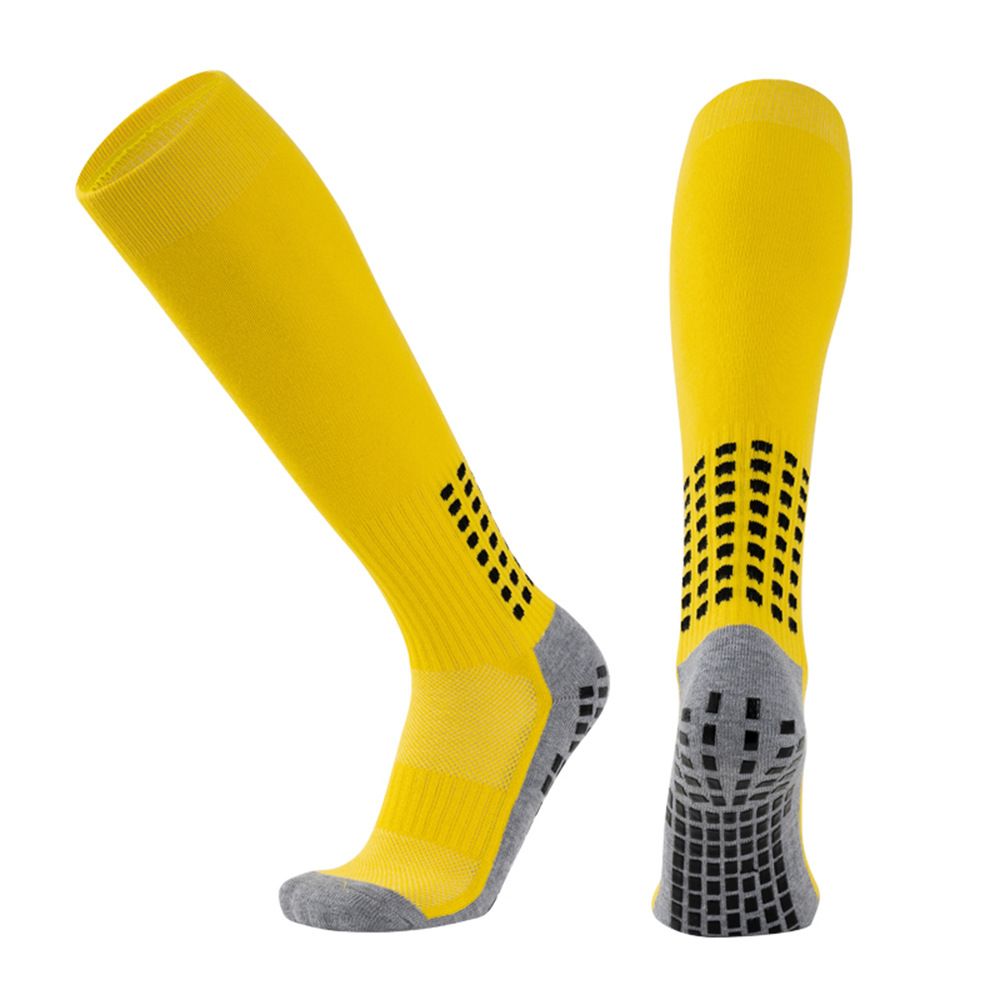 Calzini da calcio professionali – Calzini da calcio antiscivolo sopra il ginocchio con suola in spugna ammortizzata e tessuto traspirante (nero/bianco/blu navy/altro)_voghion.com